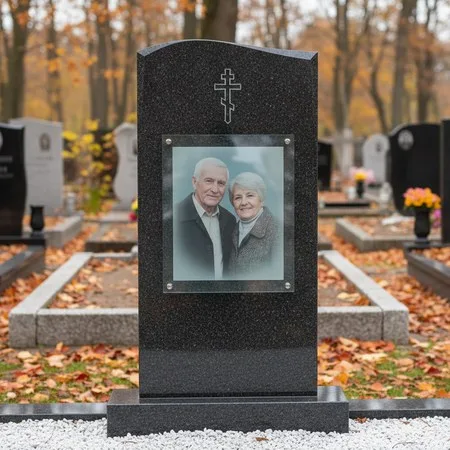 Портрет на стекле 400×600 мм в полный рост на памятнике в Екатеринбурге