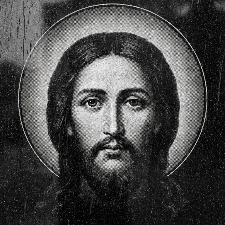 Эскиз иконы: «Моление о чаше» (полутон) — сюжетная композиция, гравировка на памятник в Екатеринбурге