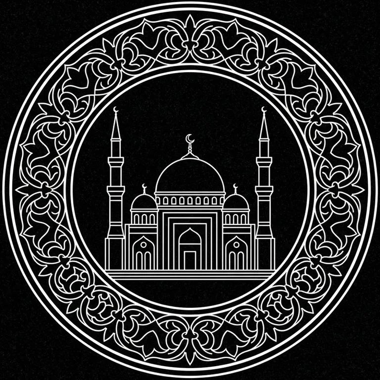 Эскиз: В медальоне — круглый медальон с восточным кантом в Екатеринбурге