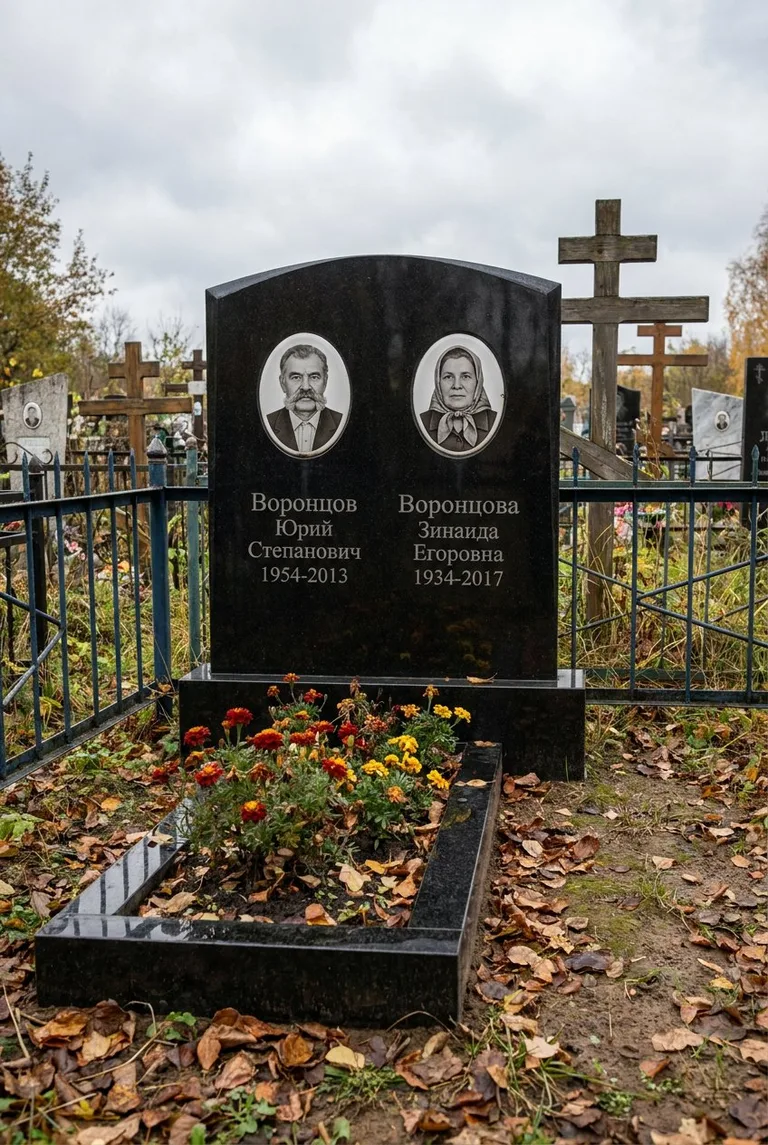 Аллея на Абашевском кладбище в Новокузнецке