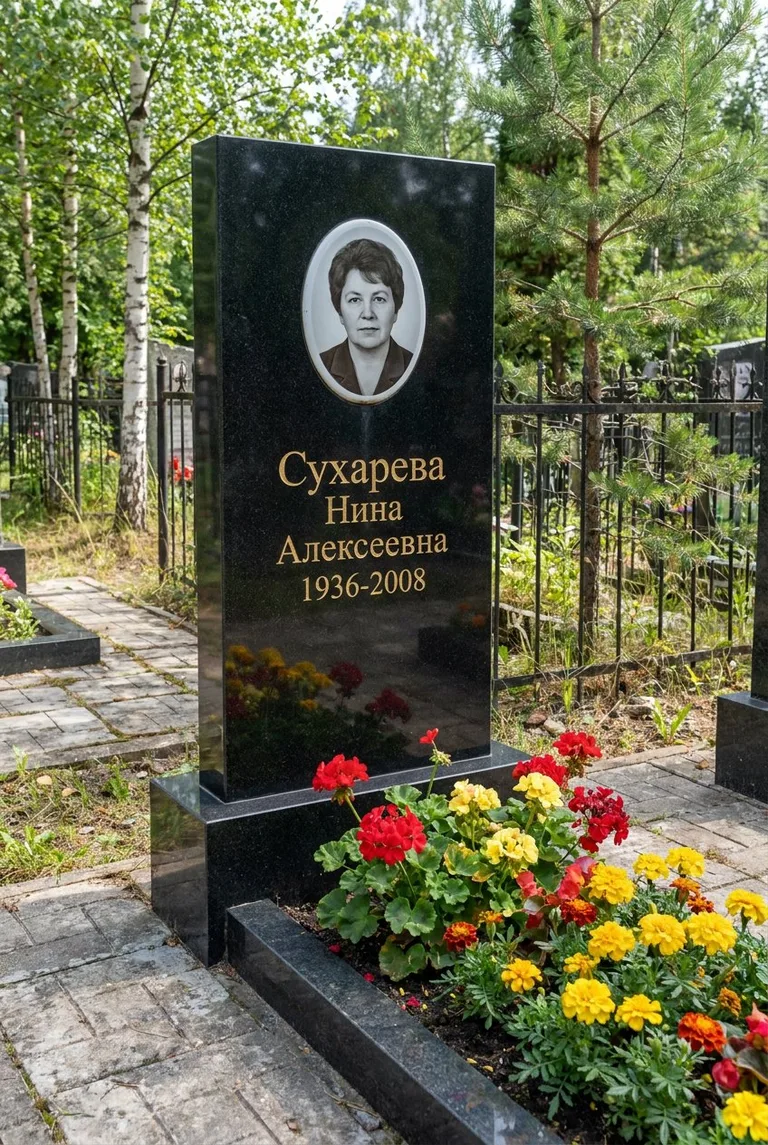 Аллея на Баныкинском кладбище в Тольятти