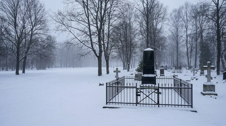 Установка гранитного памятника на участке Богородского кладбища в Рязани