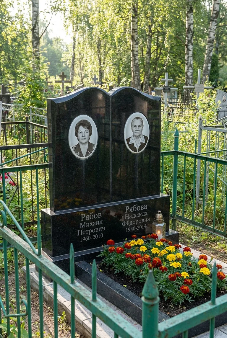 Аллея на Богословском кладбище в Петербурге