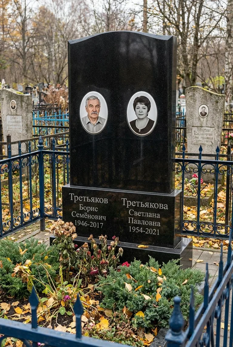 Аллея на Христофоровском кладбище в Южно-Сахалинске