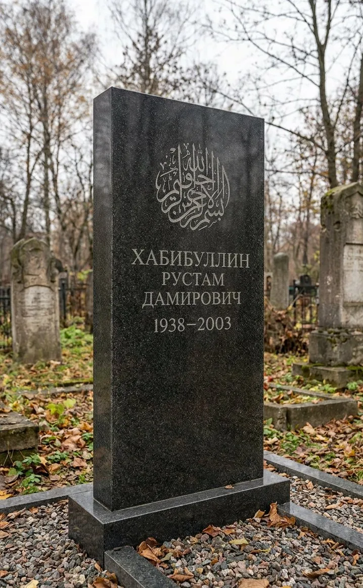 Аллея на Мусульманском кладбище №2 в Альметьевске