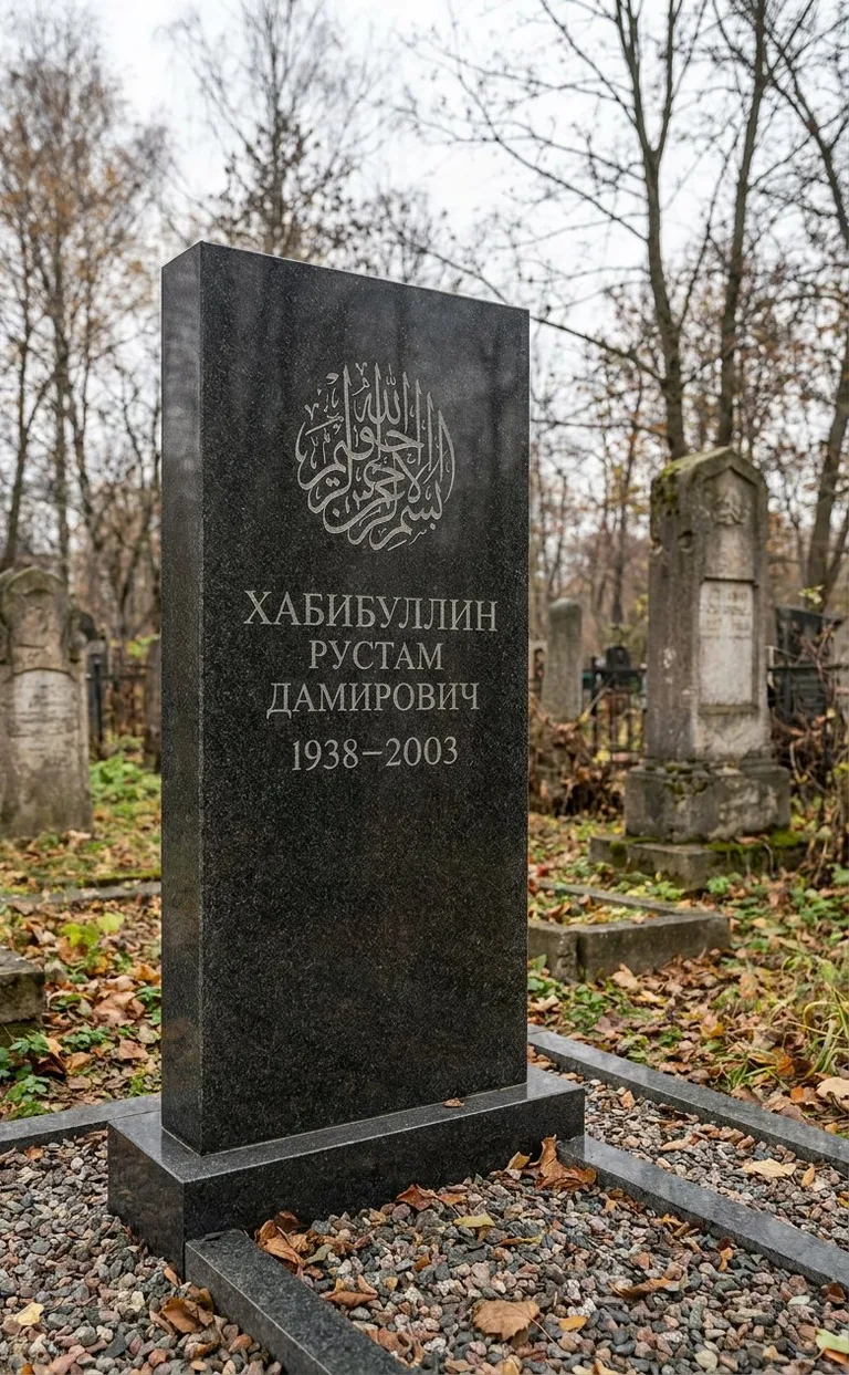 Аллея на Мусульманском кладбище в Кемерове
