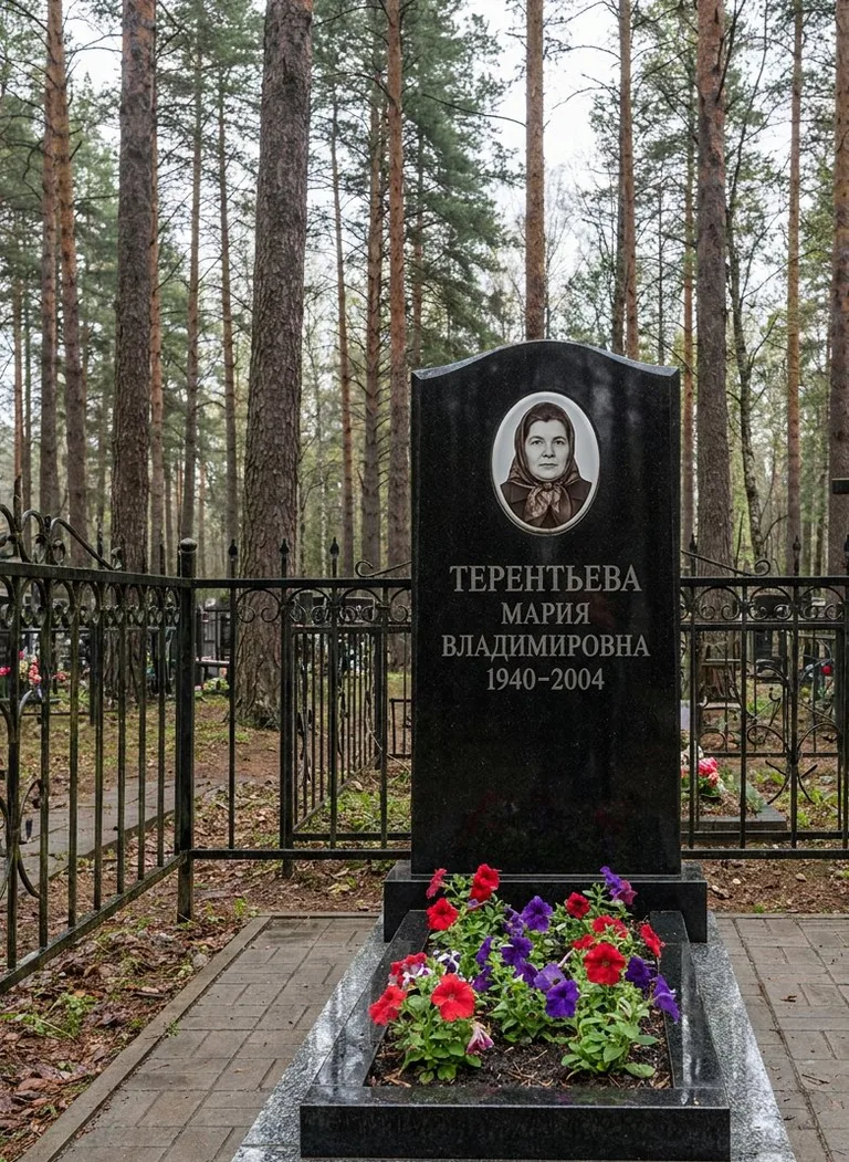 Аллея на Правобережном кладбище в Магнитогорске
