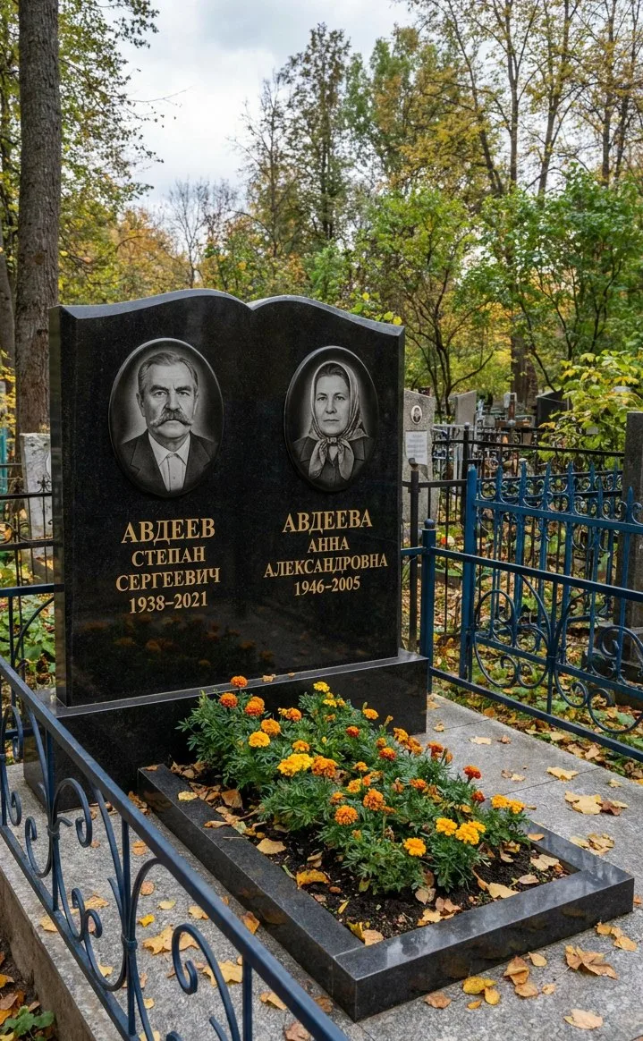 Аллея на Преображенском кладбище в Рязани