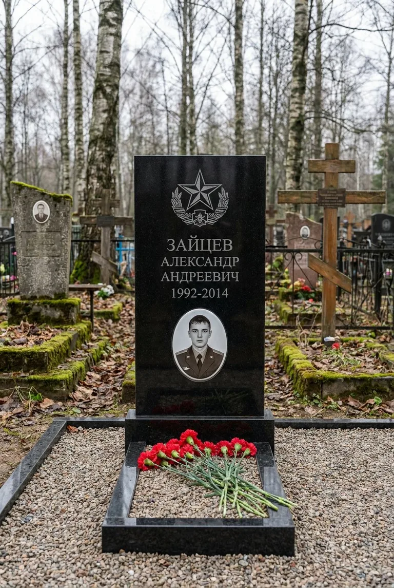 Аллея на Серафимовском кладбище в Петербурге