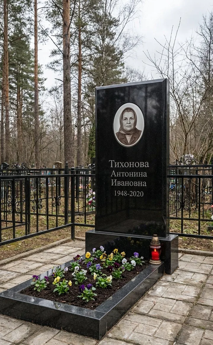 Аллея на Скорбященском кладбище в Рязани