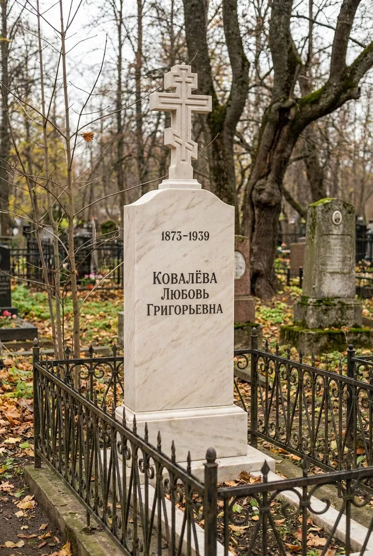 Аллея на Смоленском православном кладбище в Петербурге