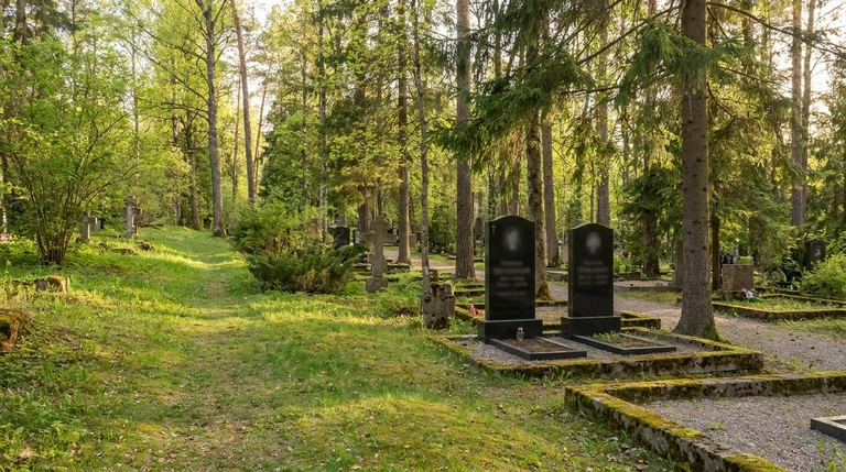 Гранитный памятник на Сперановском кладбище в Омском районе
