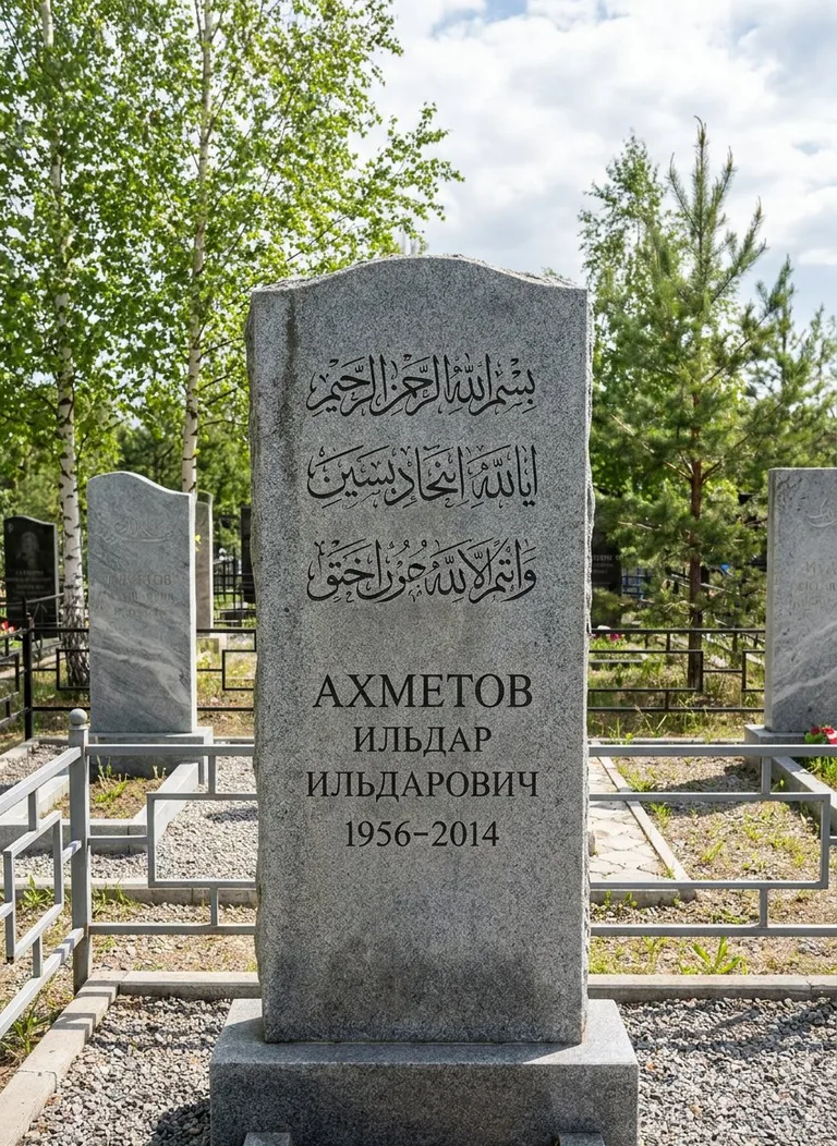 Аллея на Татарском кладбище в Туле