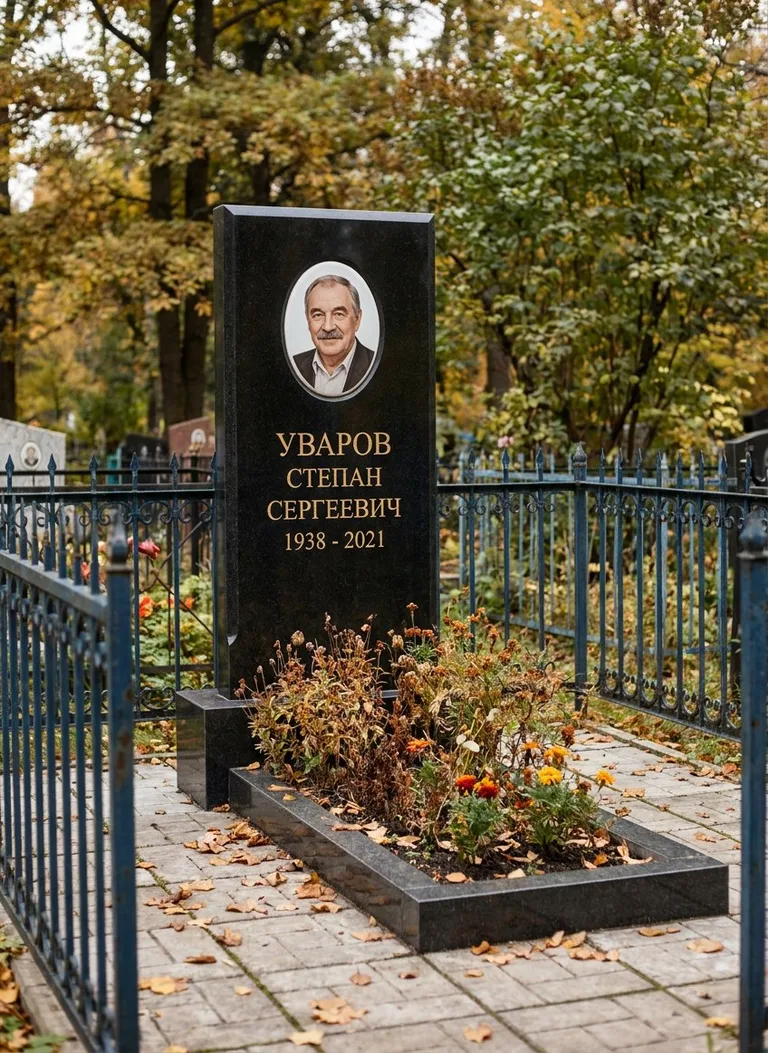 Аллея на кладбище Тугова Гора в Ярославле