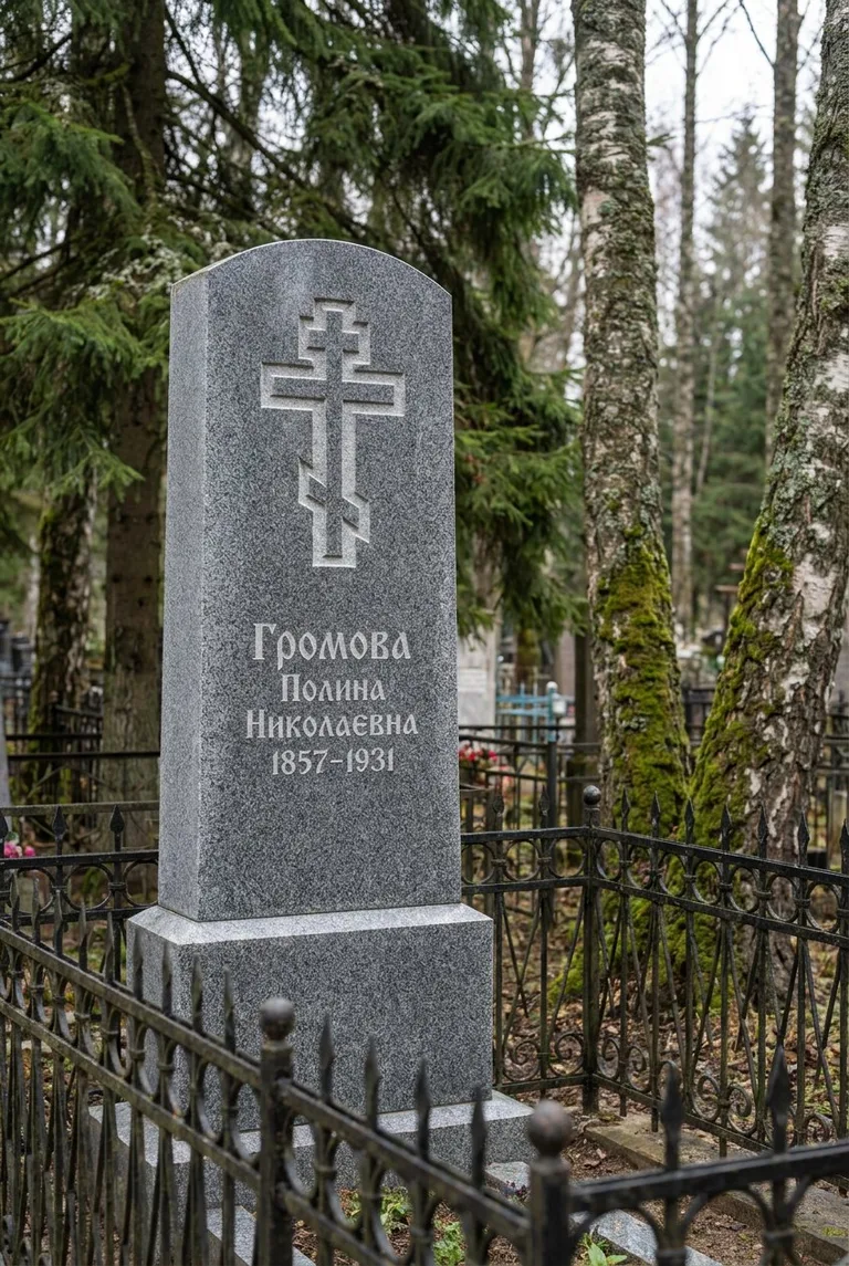 Аллея на Волковском кладбище в Петербурге