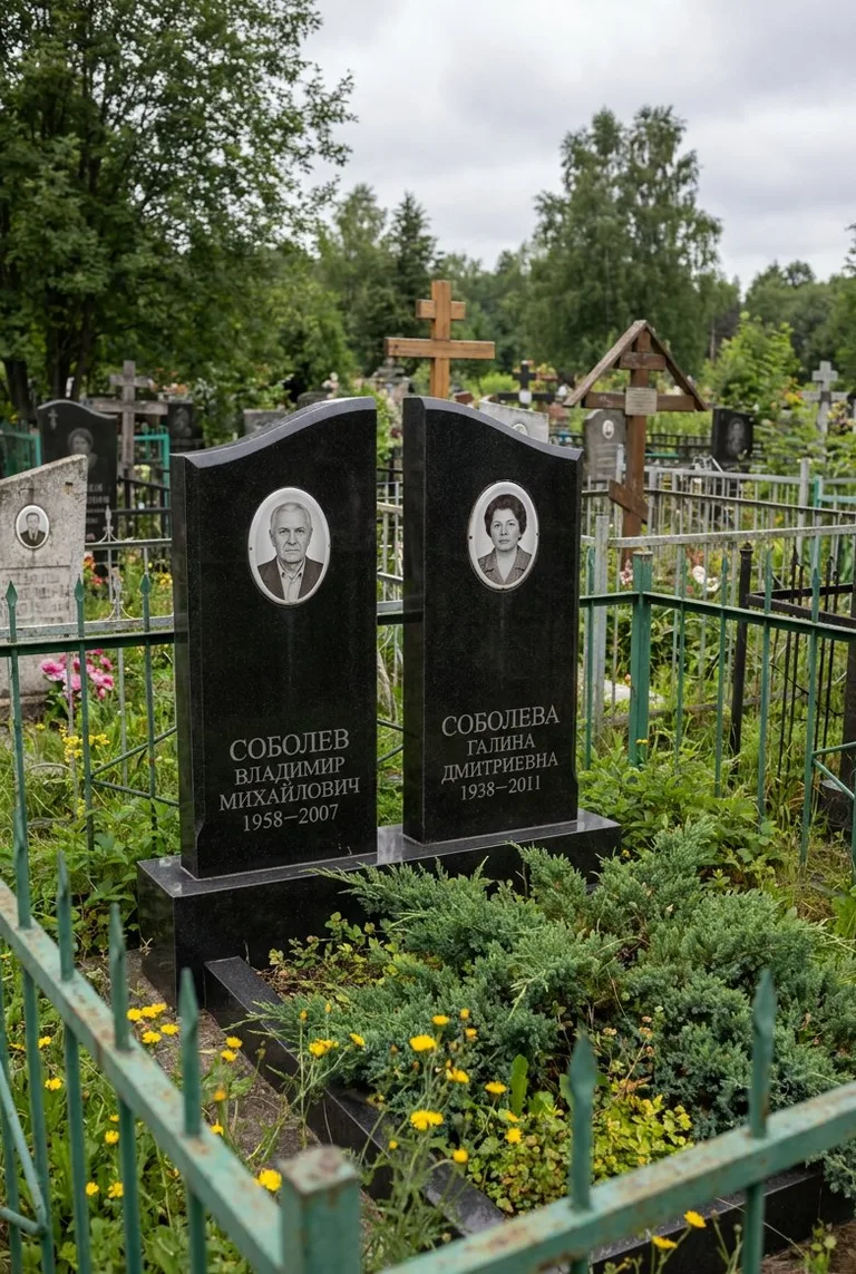 Аллея на Восточном кладбище в Пензе