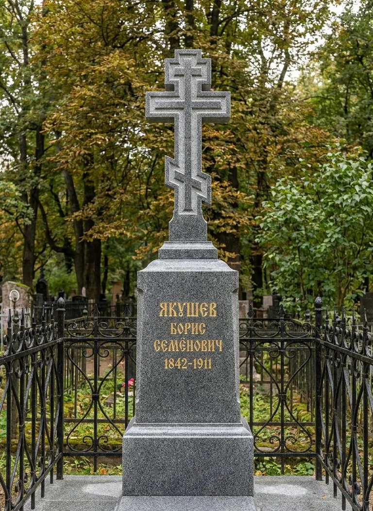 Аллея на Южном кладбище в Томске