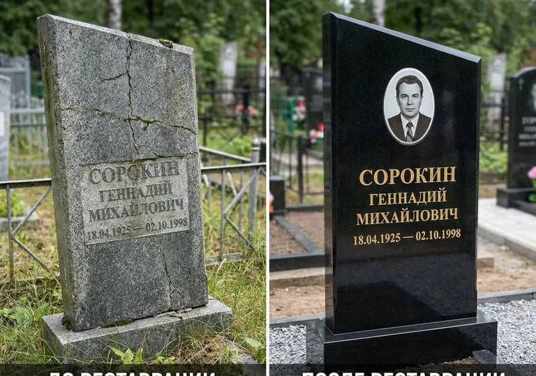 Полная реставрация старого памятника: до и после в Екатеринбурге