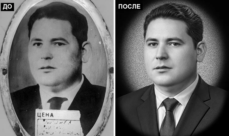 Ретушь фото на памятник — реставрация фотографии: до и после в Екатеринбурге