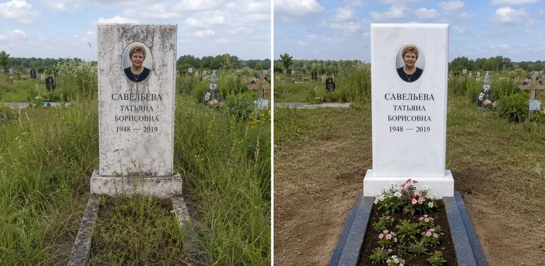 Диптих №21: кованая оградка с пиками — очищена от ржавчины, подкрашена чёрным в Екатеринбурге