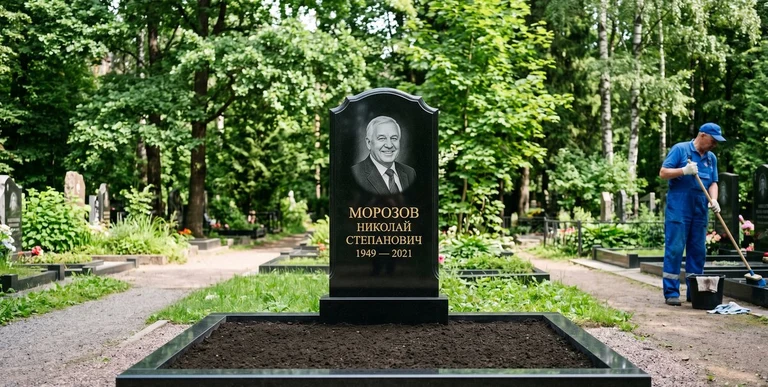 Уборка могил на кладбище в Екатеринбурге — наведение порядка, мойка памятника, благоустройство участка