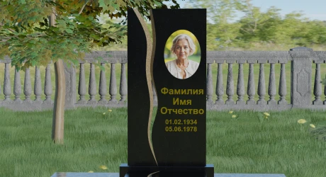 Памятник на могилу в форме цветка из гранита