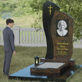 Православный комбинированный памятник - П028
