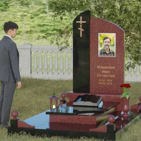 Православный комбинированный памятник - П038