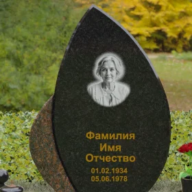 Комбинированный вертикальный светский памятник - П093