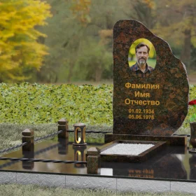 Вертикальный гранитный памятник П123 - П123