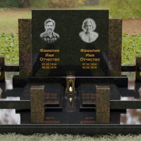Комбинированный горизонтальный памятник П132 - П132