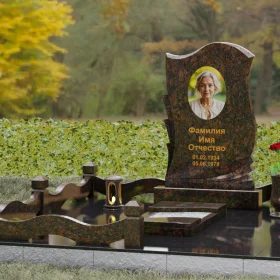 Гранитный вертикальный памятник светский П160 - П160