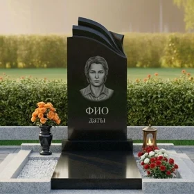 Светский гранитный памятник для одного - ПН445