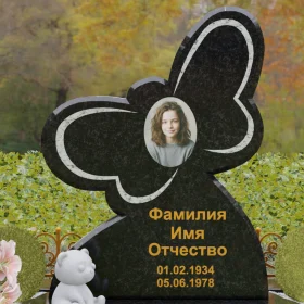 Вертикальный гранитный памятник на одного - П236