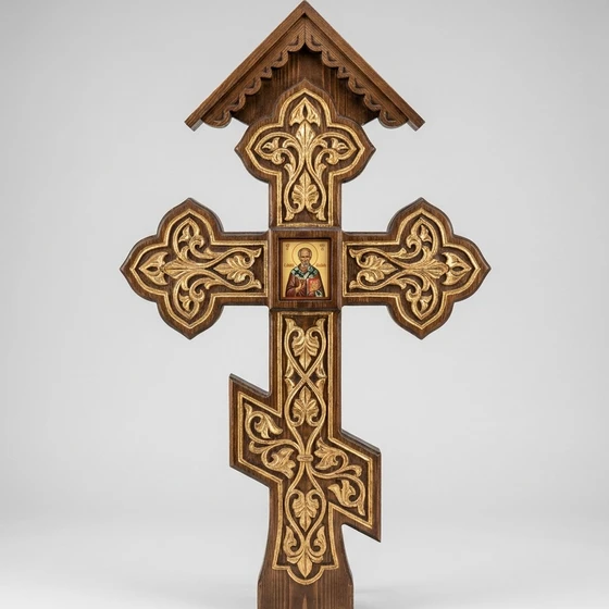 Дубовый крест на могилу — КРД011