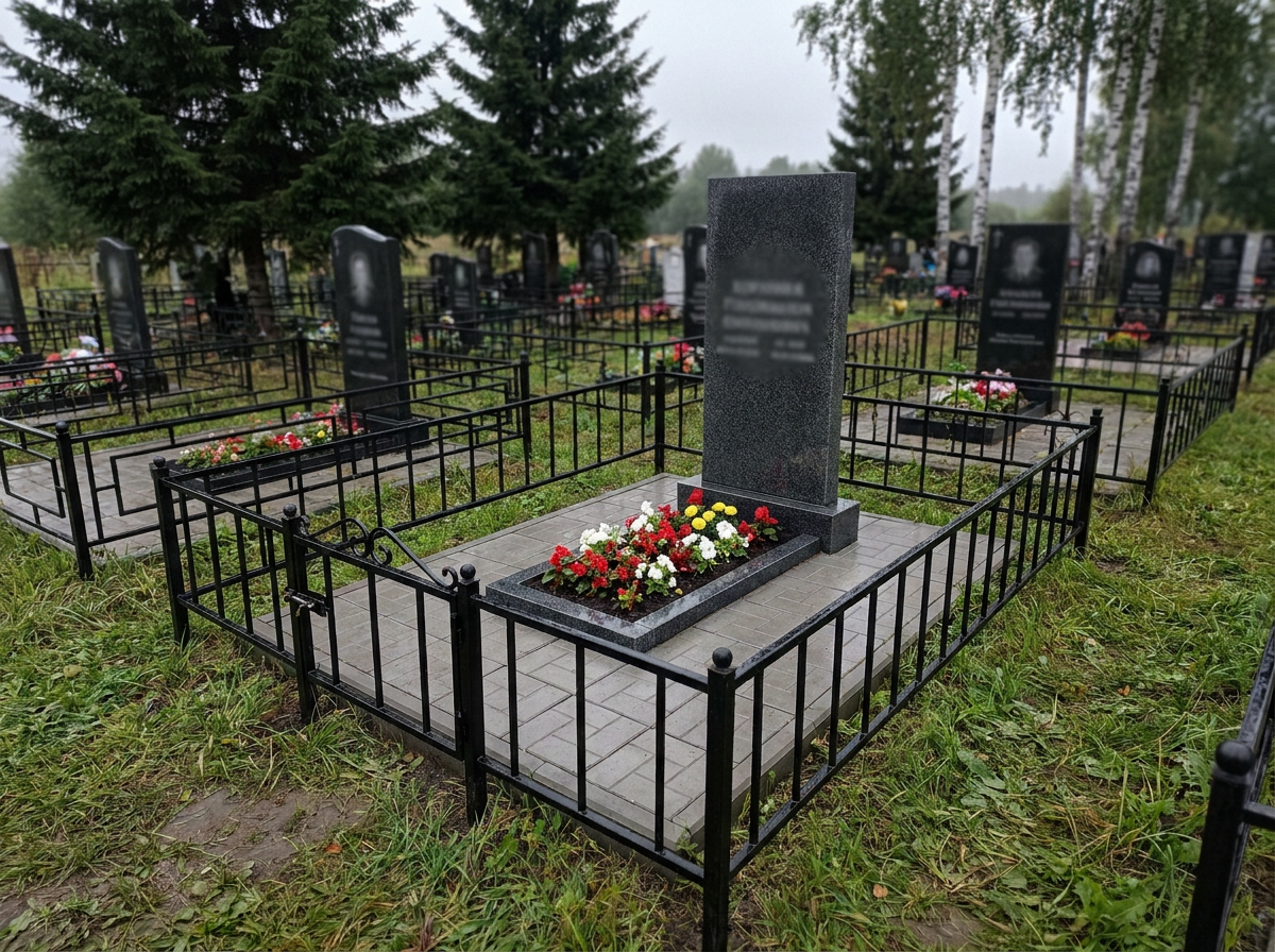 Уборка могилы в Екатеринбурге — пример 3