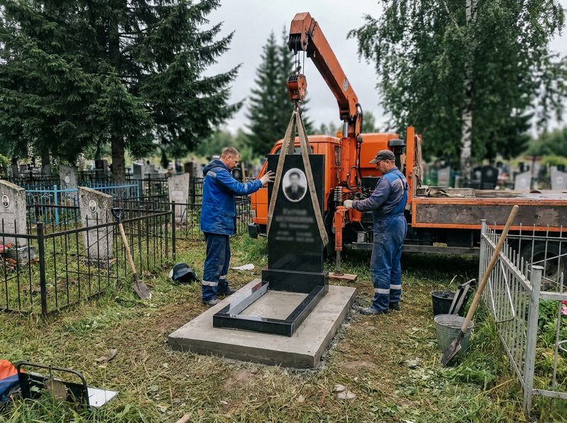 Установка памятника в Екатеринбурге — пример 3